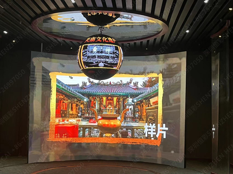 運城天下關(guān)公廟，LED顯示屏項目